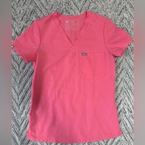 FIGS Peach XXS Catarina One-Pocket Top